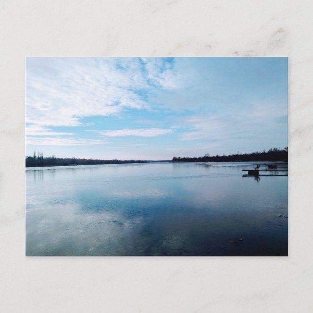 Wide banks of the Dnieper River Postcard (Front)