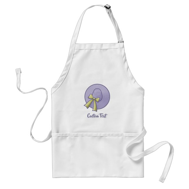 Wide Brimmed Hat Lilac Standard Apron (Front)