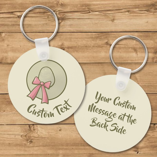 Wide Brimmed Hat Yellow Key Ring (Creator Uploaded)