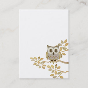 Wide Eyes Owl in Tree Business Card