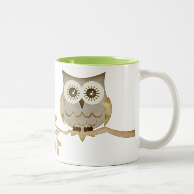 Wide Eyes Owl in Tree Mug (Right)