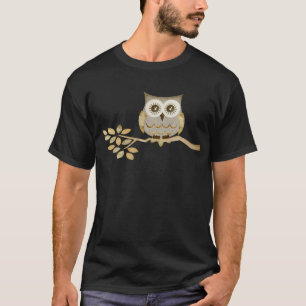Wide Eyes Owl in Tree T-Shirt