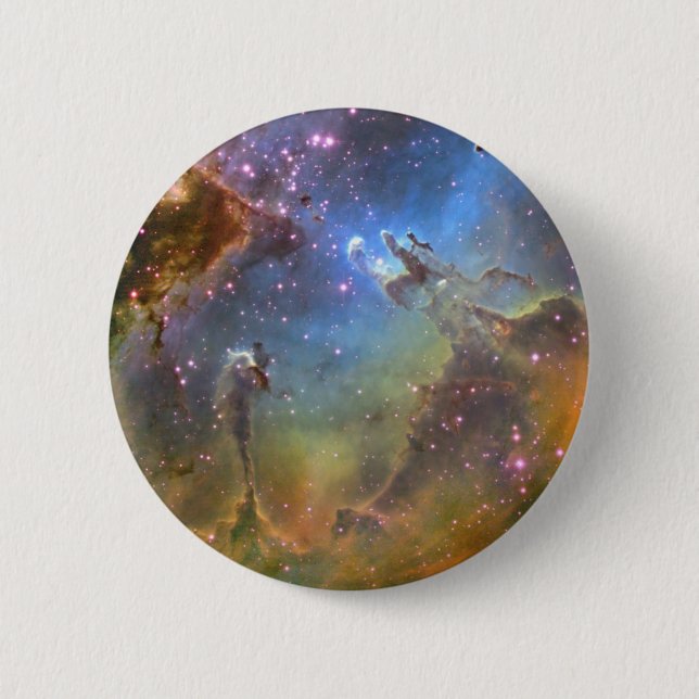Wide-Field Image of the Eagle Nebula 6 Cm Round Badge (Front)