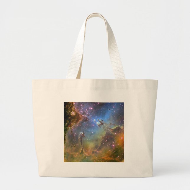 Wide-Field Image of the Eagle Nebula Large Tote Bag (Front)