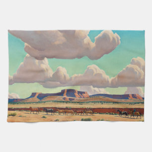 Wide Lands of the Navajo by Maynard Dixon  Tea Towel