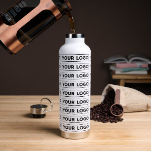 Wide Logo Pattern Water Bottle