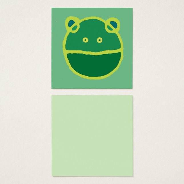 wide mouthed frog face (Front & Back)