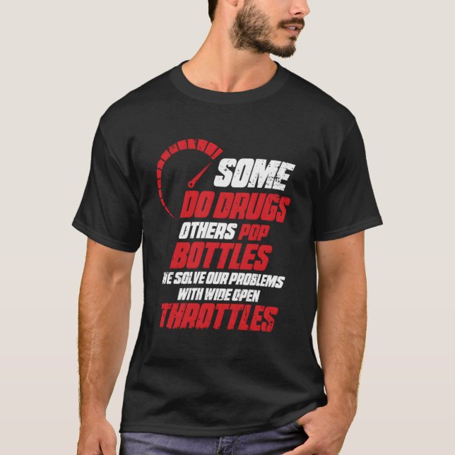 Wide Open Throttles Car Driver T-Shirt (Front)