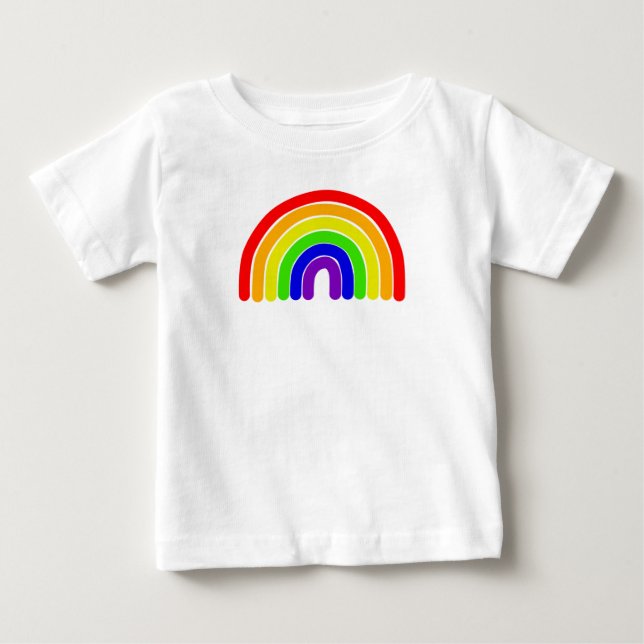 Wide Rainbow  Baby T-Shirt (Front)