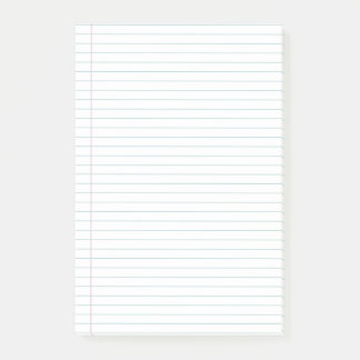 Wide Ruled Notebook Sticky Notes
