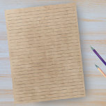 Wide Ruled Paper - Tan Vintage Paper Background Notepad<br><div class="desc">Wide Ruled Notepad - Standard Letter Size Pages - 8.5" X 11" with Black Wide Ruled Lines on Each Page for Easy Writing - One Sided Notebook Paper with a Vintage Tan Background</div>
