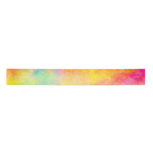 Wide Satin Ribbon, 2 Yard Spool Rainbow Colours Ribbon