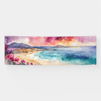 Wide Seascape Mediterranean Purple Serenity
