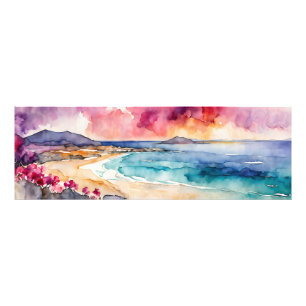 Wide Seascape Mediterranean Purple Serenity Photo Print