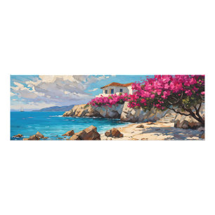 Wide Seascape Mediterranean Quiet Beach Photo Print