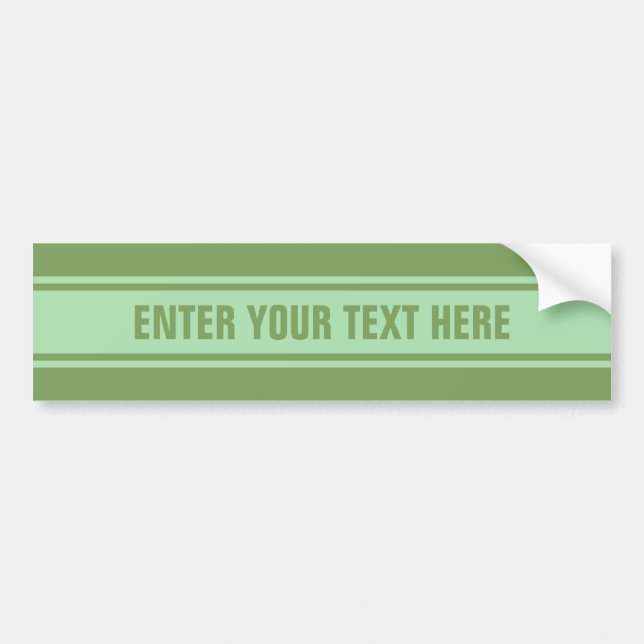 Wide Stripes custom bumpersticker Bumper Sticker (Front)