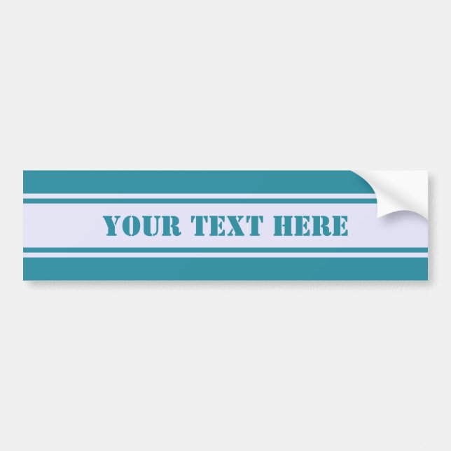 Wide Stripes custom bumpersticker Bumper Sticker (Front)