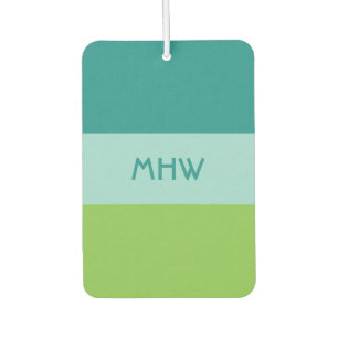 Wide Stripes custom monogram air freshner Car Air Freshener