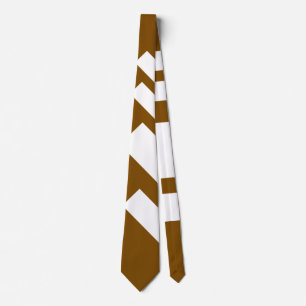 Wide Stripes Diagonal Brown  Tie