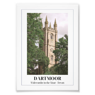 Widecombe in the Moor, Dartmoor, Devon Photo Print