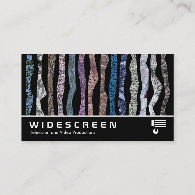 Widescreen 0425 - Mineral Stripes Business Card (Front)