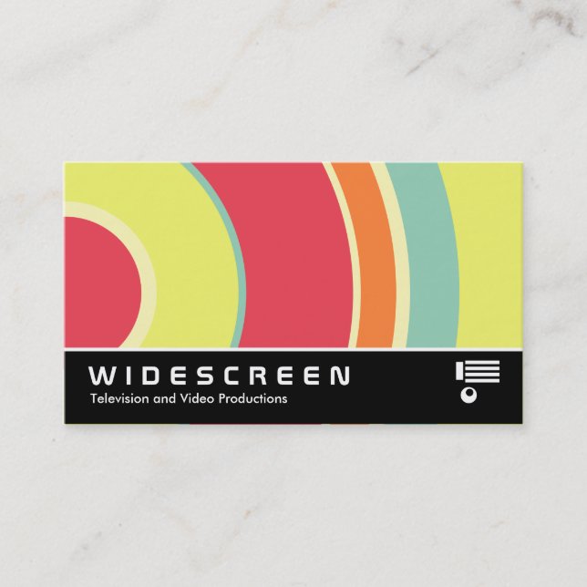 Widescreen 0427 - Colourful  Circle 01 Business Card (Front)