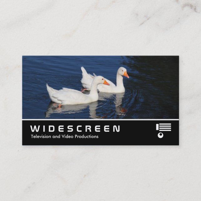 Widescreen 0440 - Emden Geese Business Card (Front)