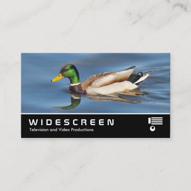 Widescreen 0441 - Mallard Duck Business Card (Front)