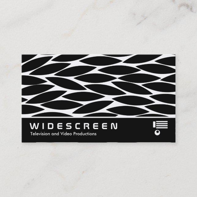 Widescreen 0447 - Abstract Leaves Business Card (Front)