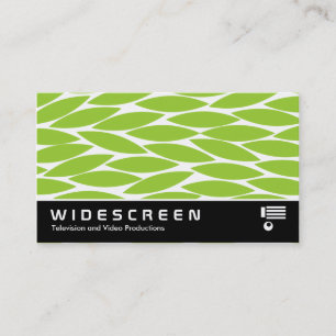 Widescreen 0448 - Abstract Leaves - Martian Grn Business Card
