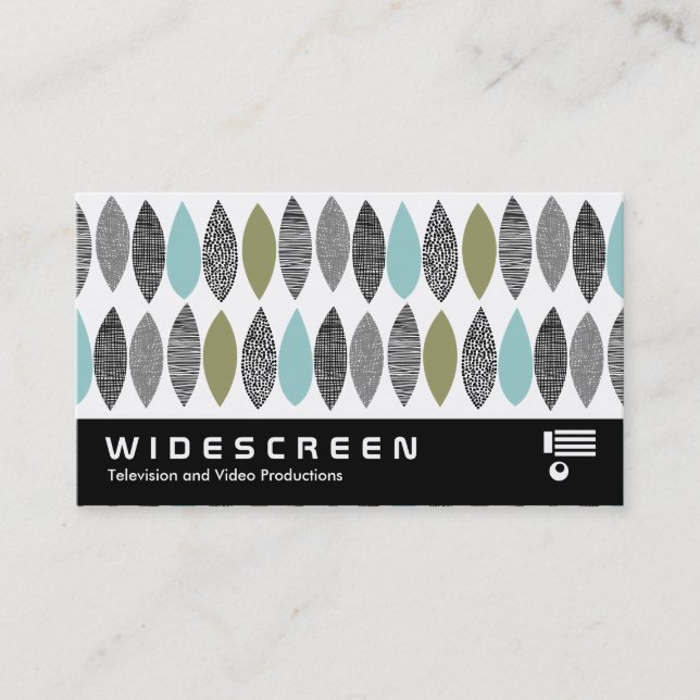 Widescreen 0449 - Textured Leaves 01 Business Card (Front)
