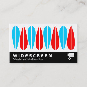 Widescreen 0455 - Retro Leaves 05 Business Card