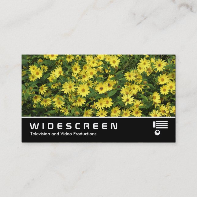 Widescreen 0469 - Yellow Daisies Business Card (Front)