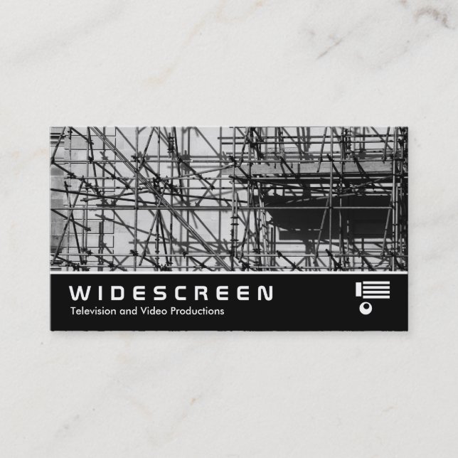Widescreen 0471 - Scaffolding Business Card (Front)