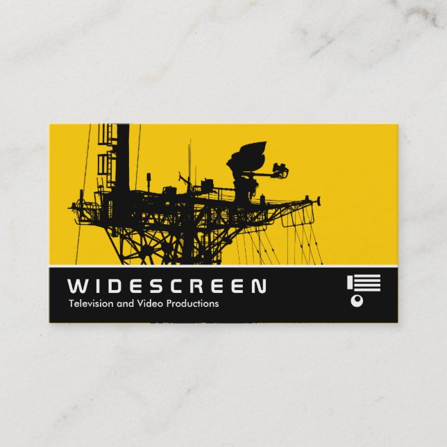 Widescreen 0480 - Radar Mast - Amber Business Card (Front)