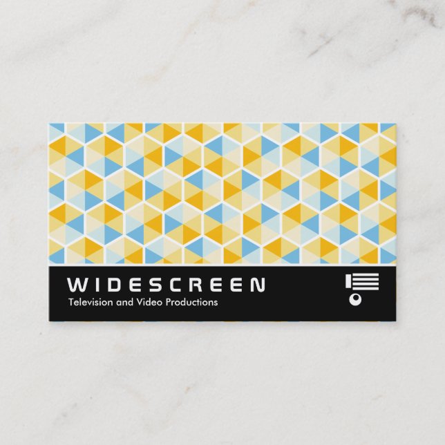 Widescreen 0512 - Hexagon Pattern 03 Business Card (Front)