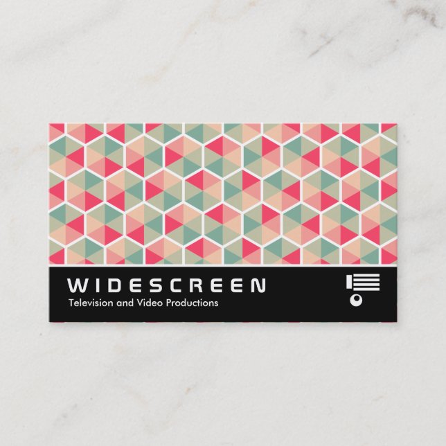Widescreen 0513 - Hexagon Pattern 04 Business Card (Front)
