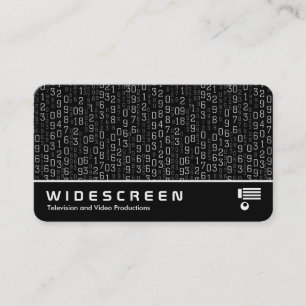 Widescreen 0540 - Cascading Numbers Business Card