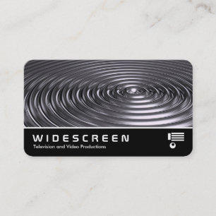 Widescreen 0553 - Rings - Chrome Business Card