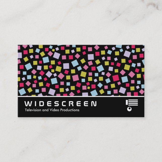 Widescreen 153 - Colour Cascade Business Card (Front)