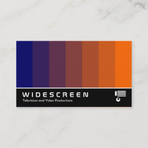 Widescreen 166 - Colour Blend - Dark Blue to Orang Business Card
