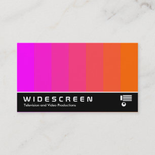 Widescreen 168 - Colour Blend - Magenta to Orange Business Card