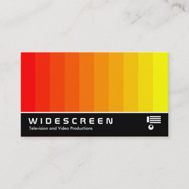 Widescreen 175 - Colour Blend - Red to Yellow Business Card (Front)