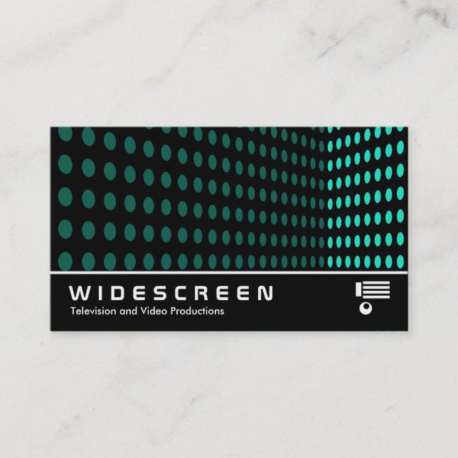 Widescreen 248 - Tone Corner - Aqua Business Card (Front)
