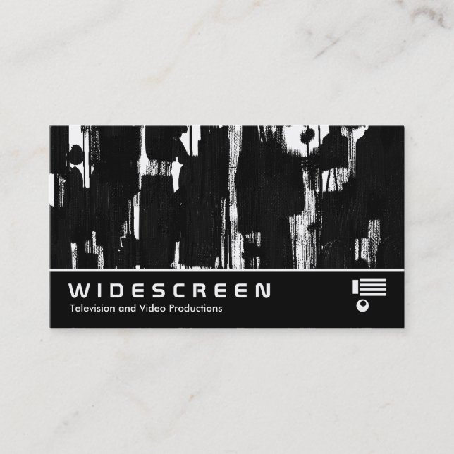 Widescreen 258 - Abstract in Black Business Card (Front)