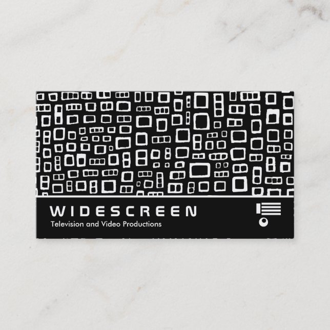 Widescreen 287 - Abstract Rectangles Business Card (Front)