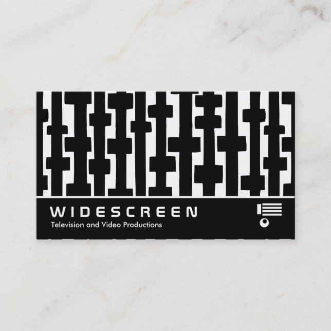 Widescreen 305 - Abstract Lines Business Card (Front)