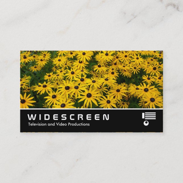 Widescreen 346 - Black-eyed Susans Business Card (Front)