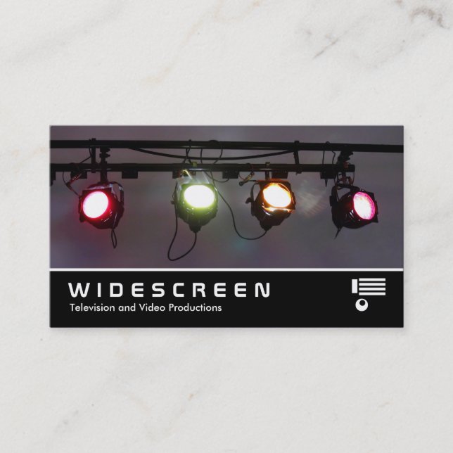 Widescreen 405 - Theatre Spot Lights Business Card (Front)