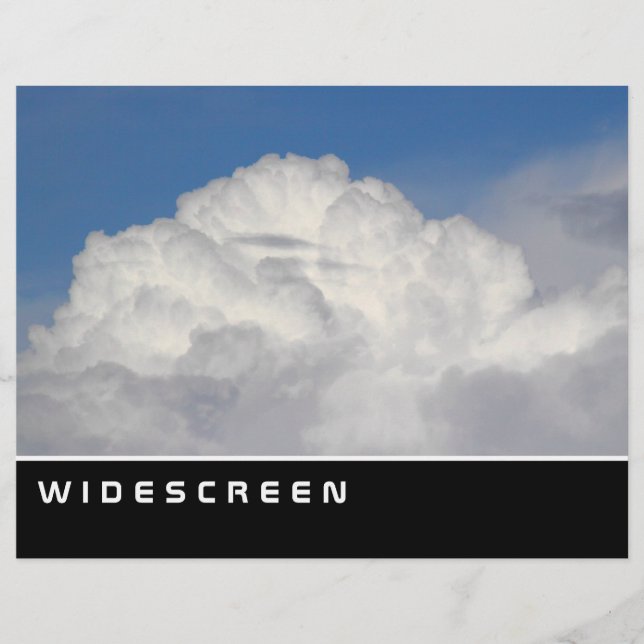 Widescreen - Nimbus Clouds Flyer (Front)